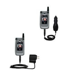 Gomadic Essential Kit for the Kyocera KX160 - includes Car and Wall Charger with Rapid Charge Technology -