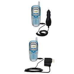 Gomadic Essential Kit for the Kyocera KX413 - includes Car and Wall Charger with Rapid Charge Technology -