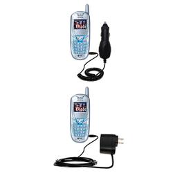 Gomadic Essential Kit for the Kyocera KX424 - includes Car and Wall Charger with Rapid Charge Technology -