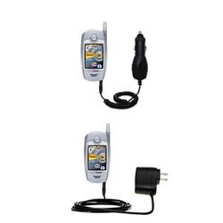 Gomadic Essential Kit for the Kyocera Koi KX2 - includes Car and Wall Charger with Rapid Charge Technology