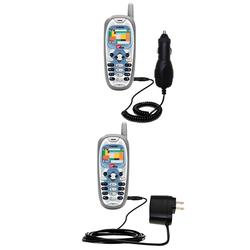 Gomadic Essential Kit for the Kyocera Royale - includes Car and Wall Charger with Rapid Charge Technology -