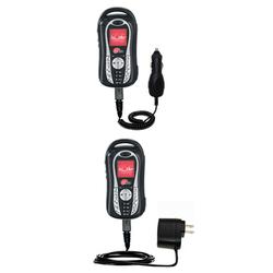 Gomadic Essential Kit for the Kyocera Switch Back - includes Car and Wall Charger with Rapid Charge Technolo
