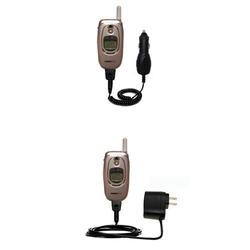 Gomadic Essential Kit for the LG AX-4270 - includes Car and Wall Charger with Rapid Charge Technology - Gom