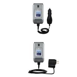 Gomadic Essential Kit for the LG CU575 TraX - includes Car and Wall Charger with Rapid Charge Technology -