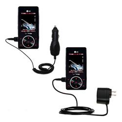 Gomadic Essential Kit for the LG Chocolate - includes Car and Wall Charger with Rapid Charge Technology - G