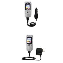 Gomadic Essential Kit for the LG F9200 - includes Car and Wall Charger with Rapid Charge Technology - Gomad