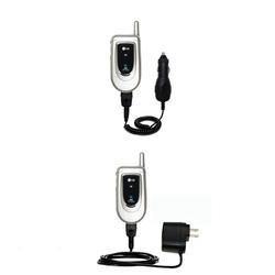 Gomadic Essential Kit for the LG G4020 - includes Car and Wall Charger with Rapid Charge Technology - Gomad