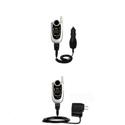 Gomadic Essential Kit for the LG VX4700 - includes Car and Wall Charger with Rapid Charge Technology - Goma
