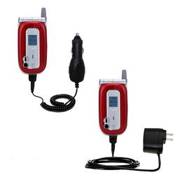 Gomadic Essential Kit for the Mio Technology 8390 MiTAC - includes Car and Wall Charger with Rapid Charge Te