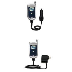 Gomadic Essential Kit for the Motorola A728 - includes Car and Wall Charger with Rapid Charge Technology -