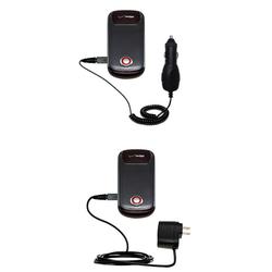Gomadic Essential Kit for the Motorola Blaze - includes Car and Wall Charger with Rapid Charge Technology -