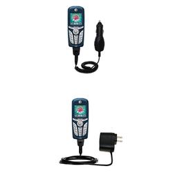 Gomadic Essential Kit for the Motorola C390 - includes Car and Wall Charger with Rapid Charge Technology -