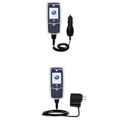Gomadic Essential Kit for the Motorola C980 - includes Car and Wall Charger with Rapid Charge Technology -