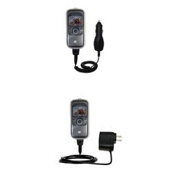 Gomadic Essential Kit for the Motorola E380 - includes Car and Wall Charger with Rapid Charge Technology -