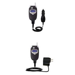 Gomadic Essential Kit for the Motorola E550 - includes Car and Wall Charger with Rapid Charge Technology -