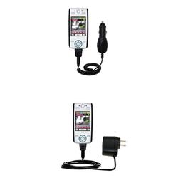 Gomadic Essential Kit for the Motorola E680 - includes Car and Wall Charger with Rapid Charge Technology -