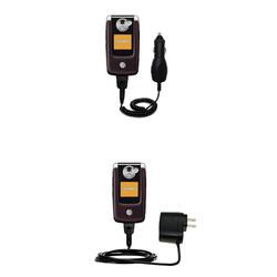 Gomadic Essential Kit for the Motorola E895 - includes Car and Wall Charger with Rapid Charge Technology -