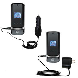 Gomadic Essential Kit for the Motorola KRZR K1m - includes Car and Wall Charger with Rapid Charge Technology