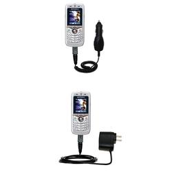 Gomadic Essential Kit for the Motorola L2 - includes Car and Wall Charger with Rapid Charge Technology - Go