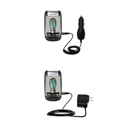 Gomadic Essential Kit for the Motorola MOTOMING A1200 - includes Car and Wall Charger with Rapid Charge Tech