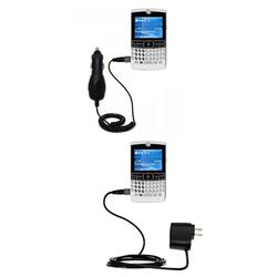 Gomadic Essential Kit for the Motorola MOTORAZR2 500v - includes Car and Wall Charger with Rapid Charge Tech