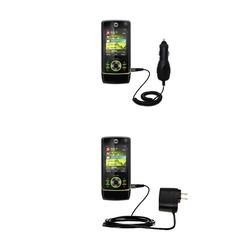 Gomadic Essential Kit for the Motorola MOTORIZR Z8 - includes Car and Wall Charger with Rapid Charge Technol