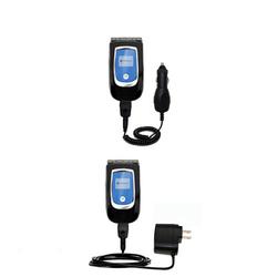 Gomadic Essential Kit for the Motorola MPx200 - includes Car and Wall Charger with Rapid Charge Technology