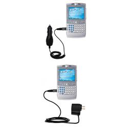 Gomadic Essential Kit for the Motorola Q Pro - includes Car and Wall Charger with Rapid Charge Technology -