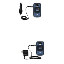 Gomadic Essential Kit for the Motorola RAZR V3x - includes Car and Wall Charger with Rapid Charge Technology