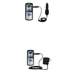 Gomadic Essential Kit for the Motorola SLVR L7 - includes Car and Wall Charger with Rapid Charge Technology