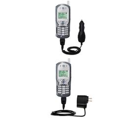 Gomadic Essential Kit for the Motorola T300p - includes Car and Wall Charger with Rapid Charge Technology -