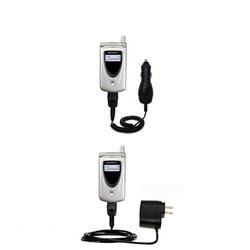 Gomadic Essential Kit for the Motorola T721 - includes Car and Wall Charger with Rapid Charge Technology -