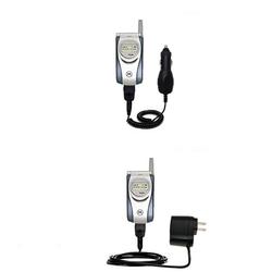 Gomadic Essential Kit for the Motorola T731 - includes Car and Wall Charger with Rapid Charge Technology -