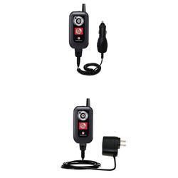 Gomadic Essential Kit for the Motorola V1050 - includes Car and Wall Charger with Rapid Charge Technology -