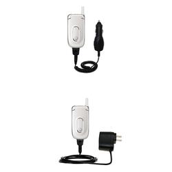 Gomadic Essential Kit for the Motorola V170 - includes Car and Wall Charger with Rapid Charge Technology -