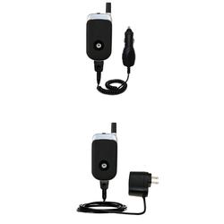 Gomadic Essential Kit for the Motorola V176 - includes Car and Wall Charger with Rapid Charge Technology -