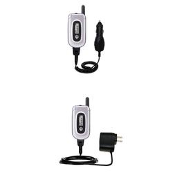 Gomadic Essential Kit for the Motorola V177 - includes Car and Wall Charger with Rapid Charge Technology -