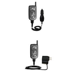 Gomadic Essential Kit for the Motorola V323 - includes Car and Wall Charger with Rapid Charge Technology -