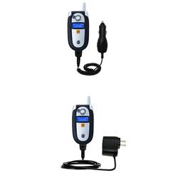 Gomadic Essential Kit for the Motorola V545 - includes Car and Wall Charger with Rapid Charge Technology -