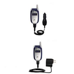 Gomadic Essential Kit for the Motorola V551 - includes Car and Wall Charger with Rapid Charge Technology -