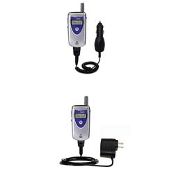 Gomadic Essential Kit for the Motorola V60v - includes Car and Wall Charger with Rapid Charge Technology -