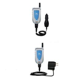 Gomadic Essential Kit for the Motorola V66 - includes Car and Wall Charger with Rapid Charge Technology - G