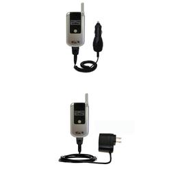 Gomadic Essential Kit for the Motorola V810 - includes Car and Wall Charger with Rapid Charge Technology -