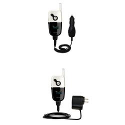 Gomadic Essential Kit for the Motorola V872 - includes Car and Wall Charger with Rapid Charge Technology -