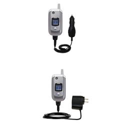 Gomadic Essential Kit for the Motorola V975 - includes Car and Wall Charger with Rapid Charge Technology -