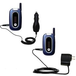 Gomadic Essential Kit for the Motorola W315 - includes Car and Wall Charger with Rapid Charge Technology -