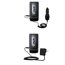 Gomadic Essential Kit for the Motorola W385 - includes Car and Wall Charger with Rapid Charge Technology -