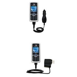 Gomadic Essential Kit for the Motorola c168i - includes Car and Wall Charger with Rapid Charge Technology -