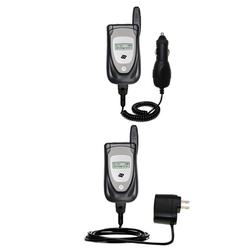 Gomadic Essential Kit for the Motorola i455 - includes Car and Wall Charger with Rapid Charge Technology -