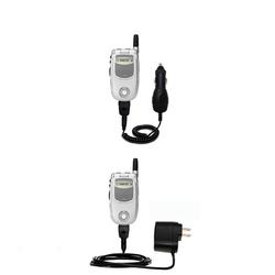 Gomadic Essential Kit for the Motorola i730 - includes Car and Wall Charger with Rapid Charge Technology -